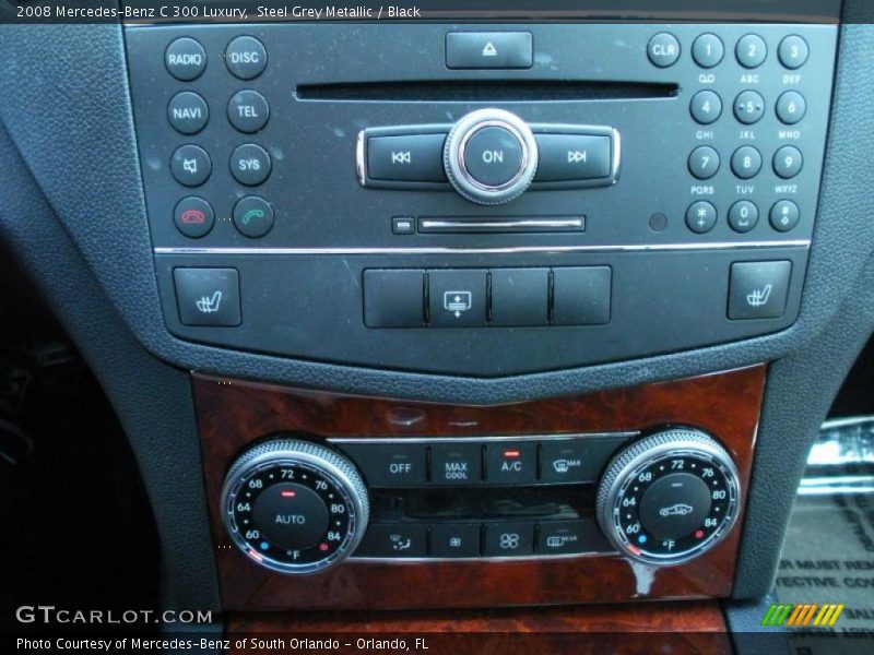 Steel Grey Metallic / Black 2008 Mercedes-Benz C 300 Luxury