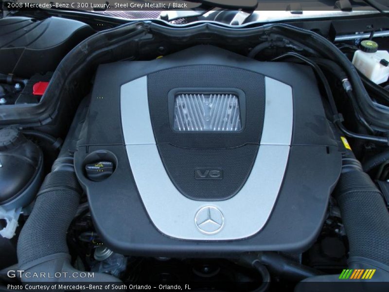 Steel Grey Metallic / Black 2008 Mercedes-Benz C 300 Luxury