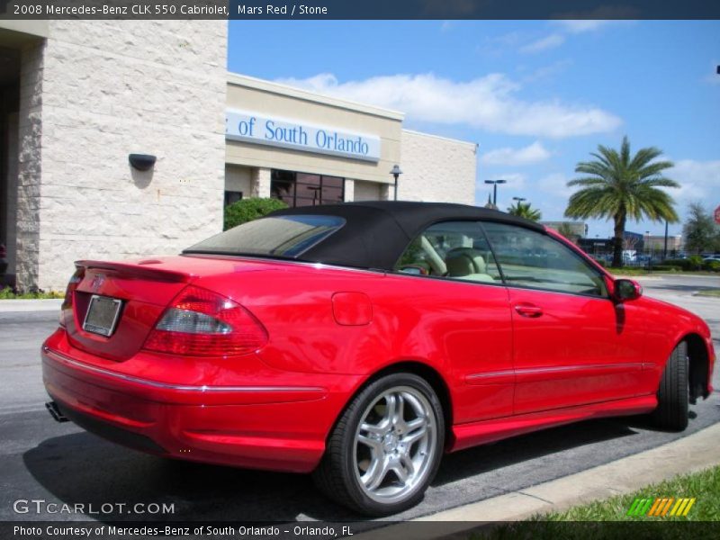Mars Red / Stone 2008 Mercedes-Benz CLK 550 Cabriolet