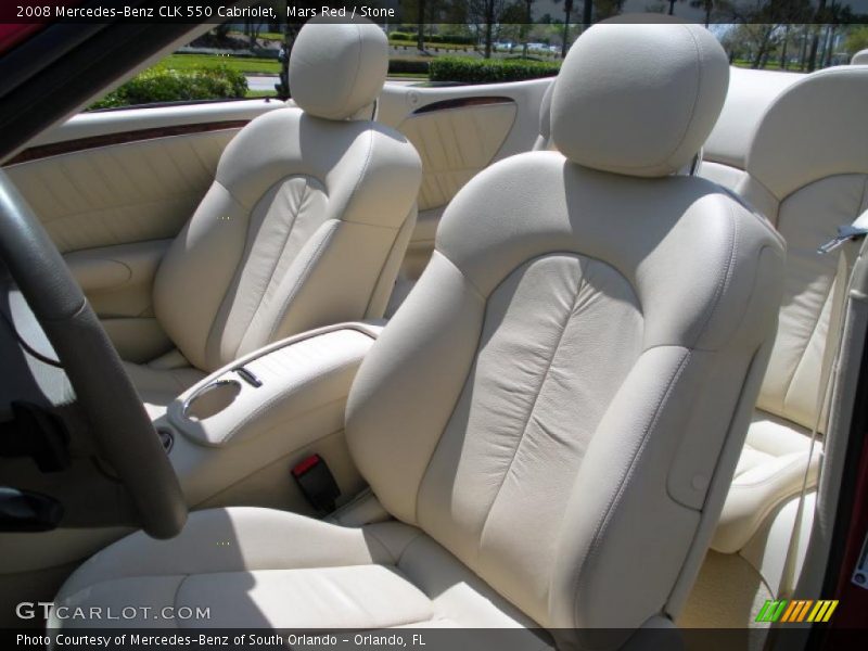 Mars Red / Stone 2008 Mercedes-Benz CLK 550 Cabriolet