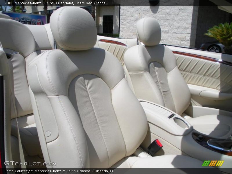 Mars Red / Stone 2008 Mercedes-Benz CLK 550 Cabriolet
