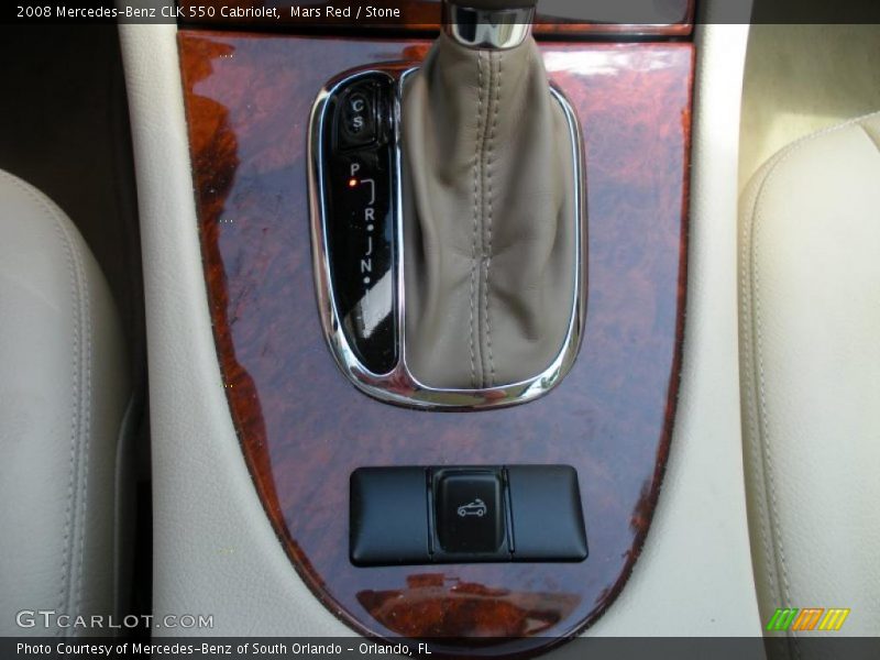 Mars Red / Stone 2008 Mercedes-Benz CLK 550 Cabriolet