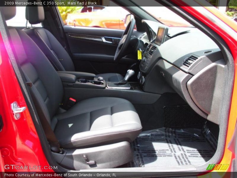 Mars Red / Black 2009 Mercedes-Benz C 350 Sport