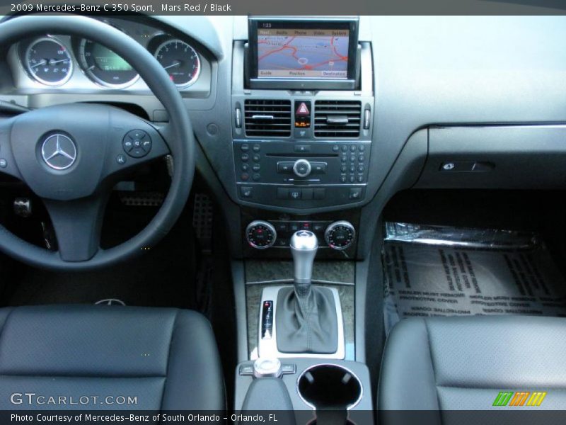 Mars Red / Black 2009 Mercedes-Benz C 350 Sport
