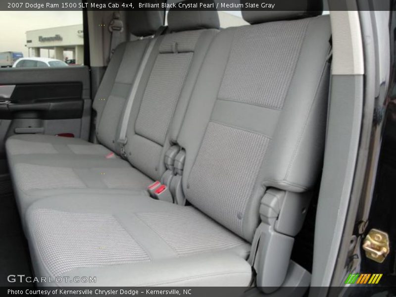 Brilliant Black Crystal Pearl / Medium Slate Gray 2007 Dodge Ram 1500 SLT Mega Cab 4x4