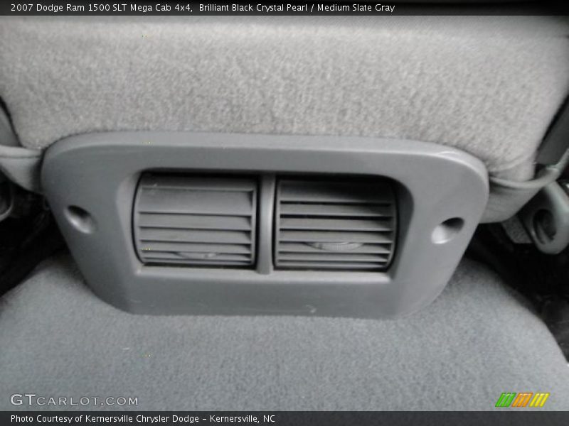 Brilliant Black Crystal Pearl / Medium Slate Gray 2007 Dodge Ram 1500 SLT Mega Cab 4x4