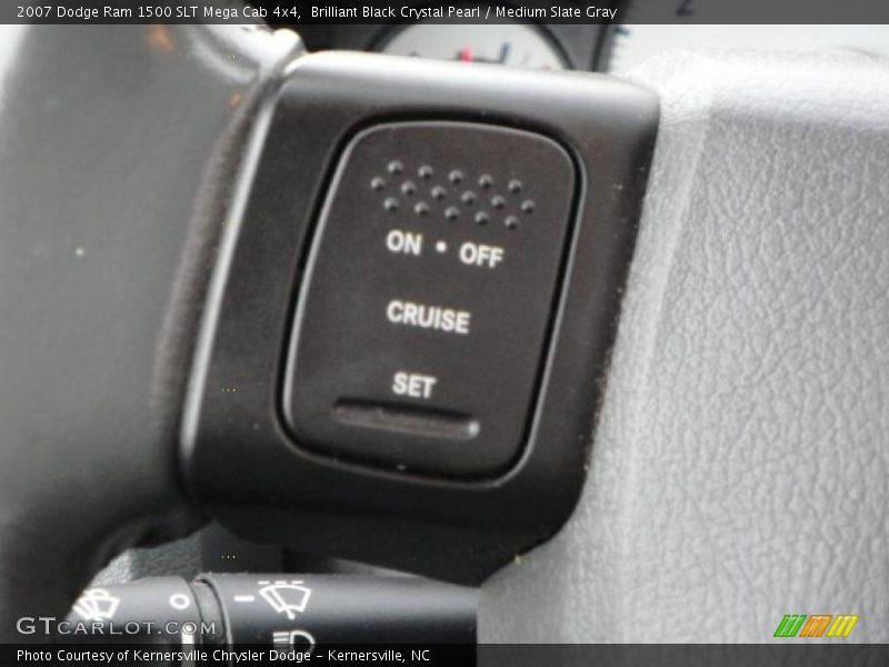 Brilliant Black Crystal Pearl / Medium Slate Gray 2007 Dodge Ram 1500 SLT Mega Cab 4x4