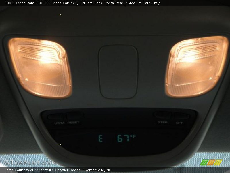 Brilliant Black Crystal Pearl / Medium Slate Gray 2007 Dodge Ram 1500 SLT Mega Cab 4x4