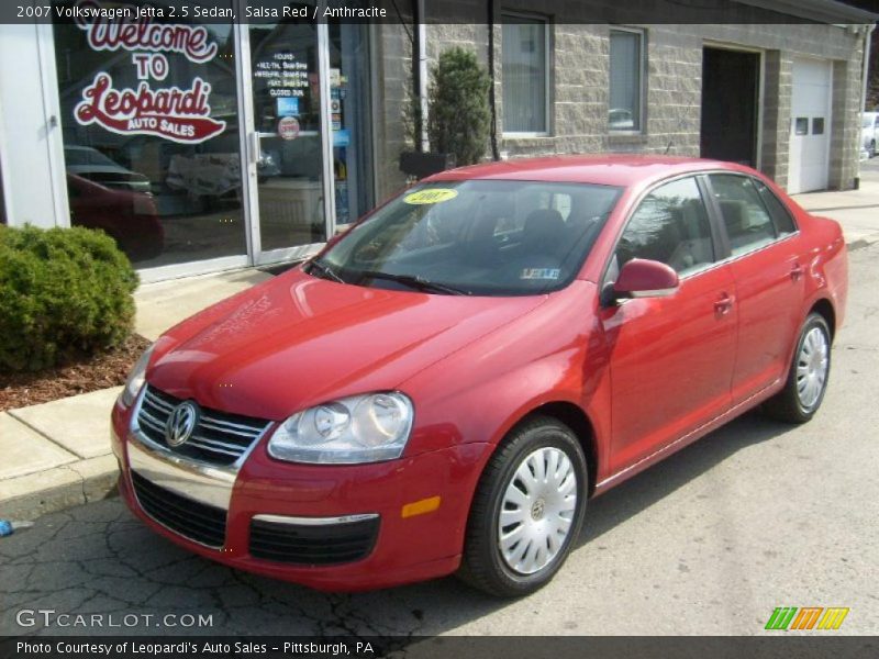 Salsa Red / Anthracite 2007 Volkswagen Jetta 2.5 Sedan