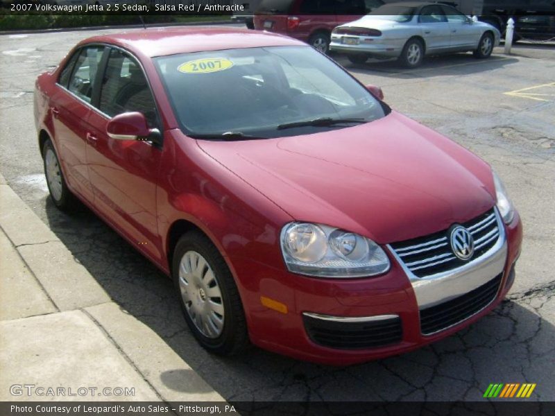 Salsa Red / Anthracite 2007 Volkswagen Jetta 2.5 Sedan