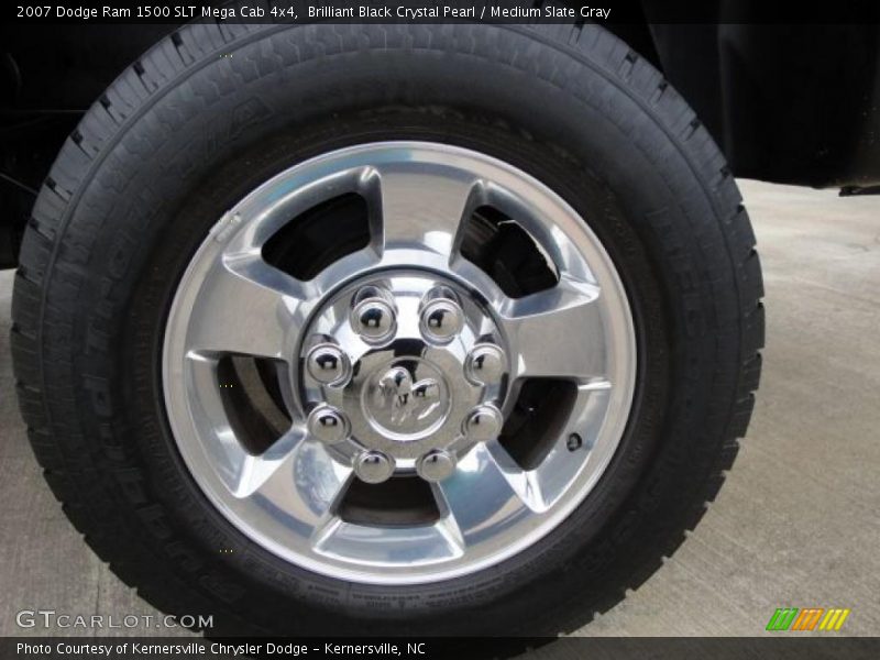 Brilliant Black Crystal Pearl / Medium Slate Gray 2007 Dodge Ram 1500 SLT Mega Cab 4x4