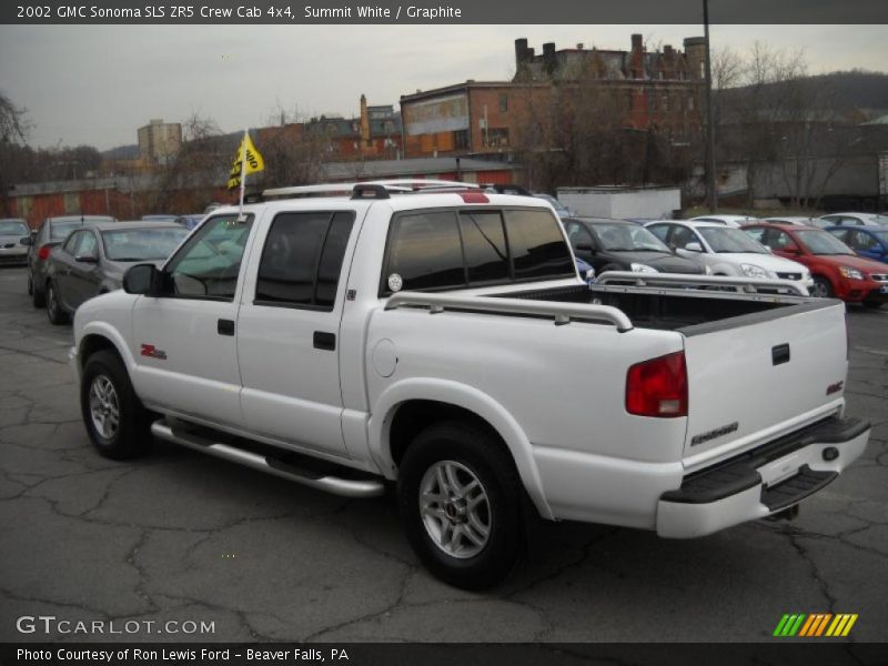 Summit White / Graphite 2002 GMC Sonoma SLS ZR5 Crew Cab 4x4