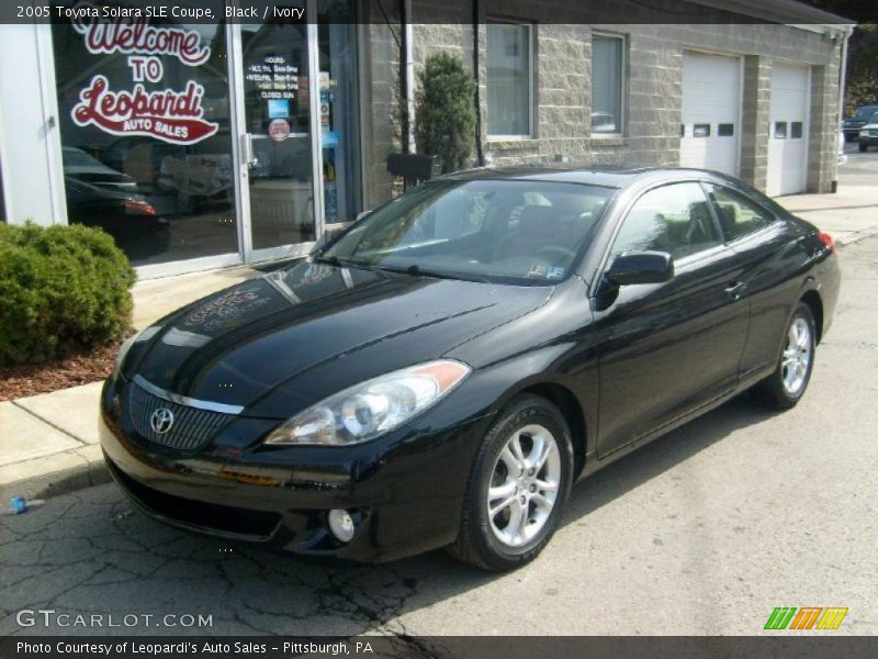 Black / Ivory 2005 Toyota Solara SLE Coupe