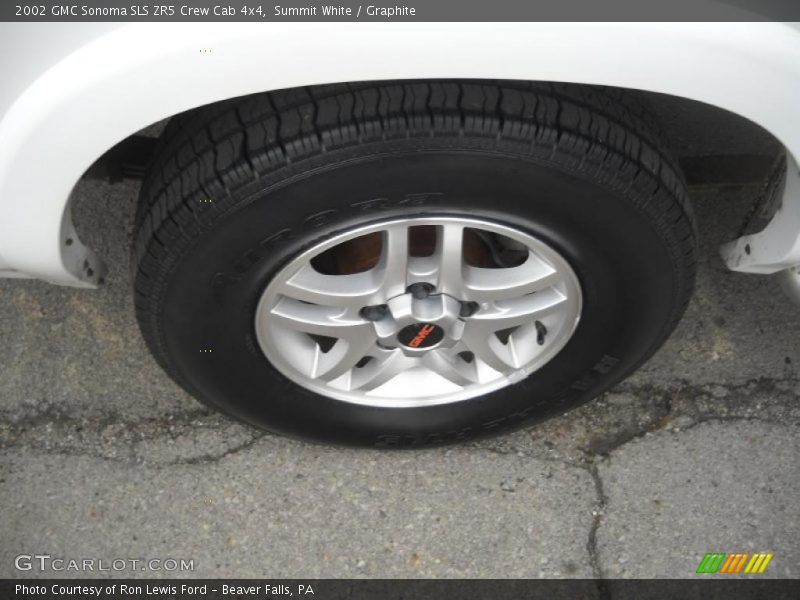Summit White / Graphite 2002 GMC Sonoma SLS ZR5 Crew Cab 4x4
