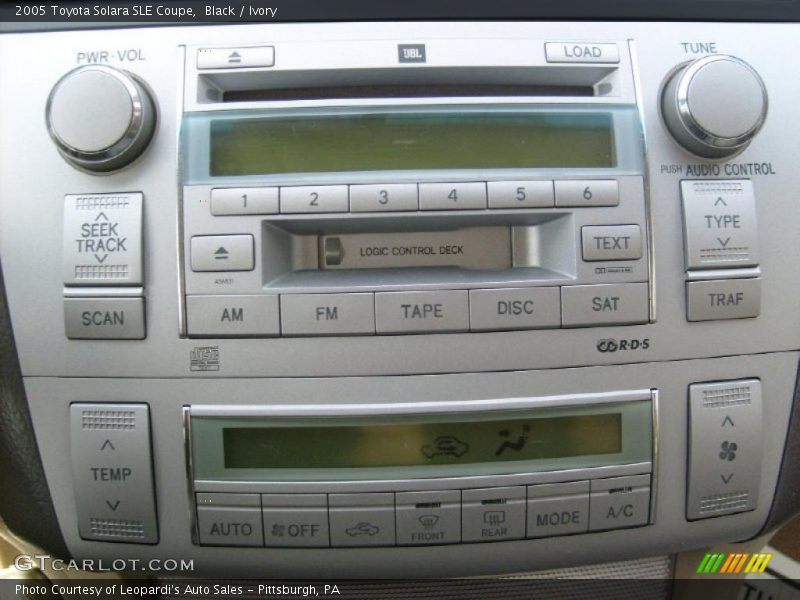 Black / Ivory 2005 Toyota Solara SLE Coupe