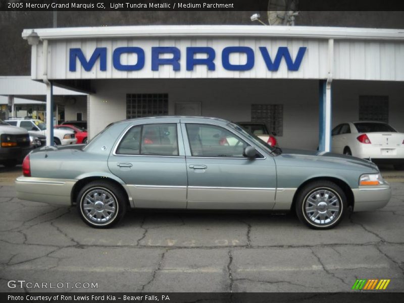 Light Tundra Metallic / Medium Parchment 2005 Mercury Grand Marquis GS