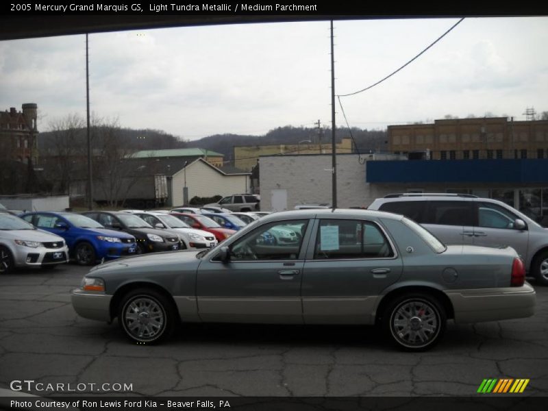 Light Tundra Metallic / Medium Parchment 2005 Mercury Grand Marquis GS