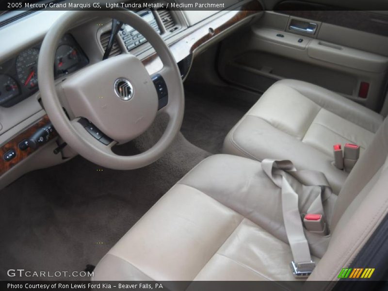 Light Tundra Metallic / Medium Parchment 2005 Mercury Grand Marquis GS