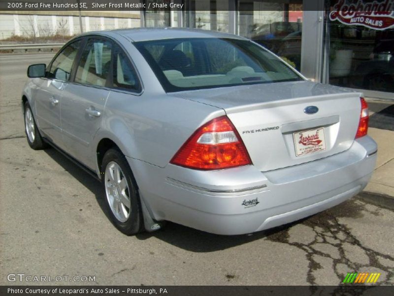 Silver Frost Metallic / Shale Grey 2005 Ford Five Hundred SE