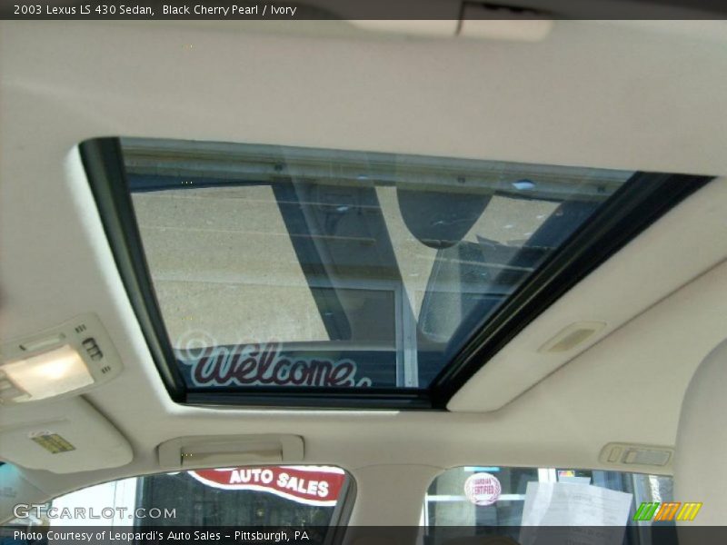 Black Cherry Pearl / Ivory 2003 Lexus LS 430 Sedan