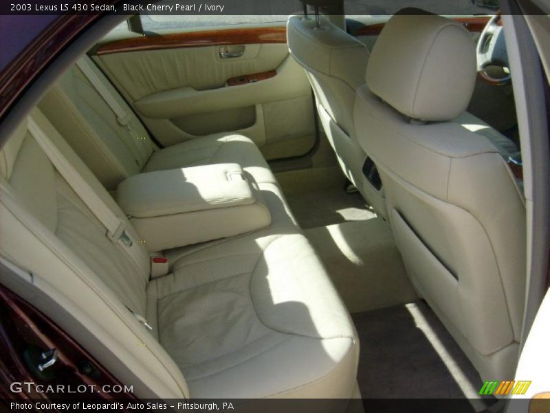 Black Cherry Pearl / Ivory 2003 Lexus LS 430 Sedan