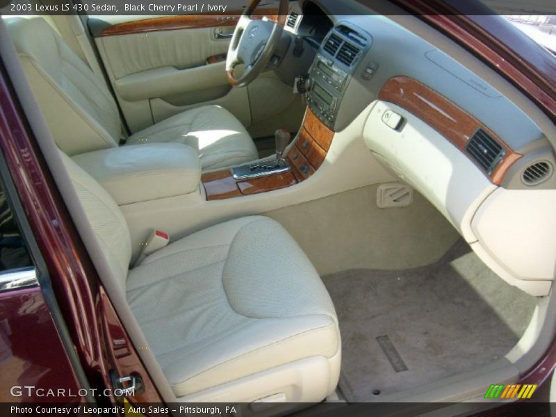 Black Cherry Pearl / Ivory 2003 Lexus LS 430 Sedan