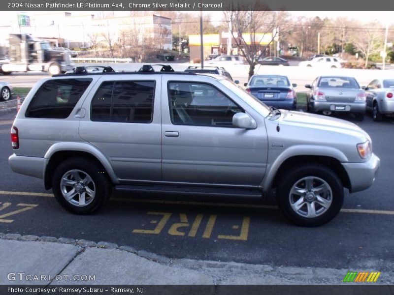 Chrome Silver Metallic / Charcoal 2004 Nissan Pathfinder LE Platinum 4x4