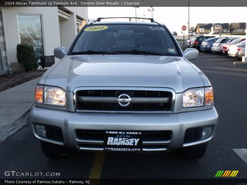 Chrome Silver Metallic / Charcoal 2004 Nissan Pathfinder LE Platinum 4x4