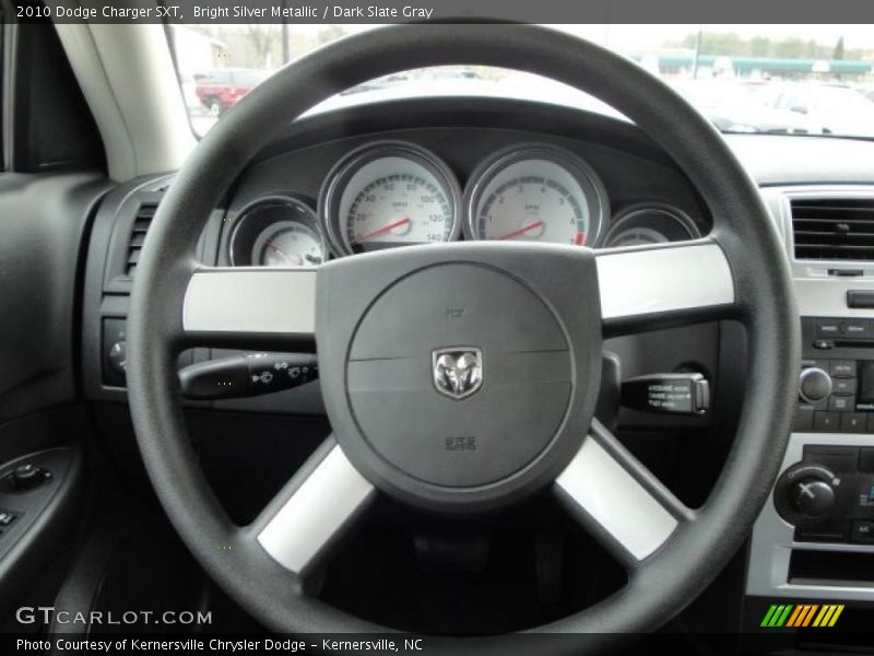 Bright Silver Metallic / Dark Slate Gray 2010 Dodge Charger SXT