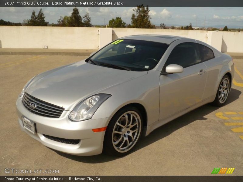 Liquid Platinum Metallic / Graphite Black 2007 Infiniti G 35 Coupe
