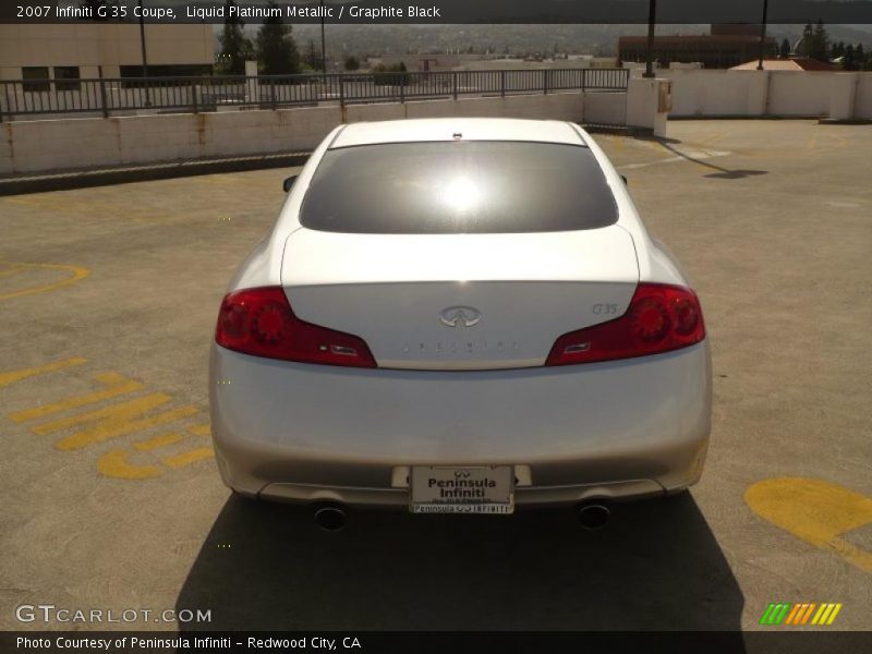 Liquid Platinum Metallic / Graphite Black 2007 Infiniti G 35 Coupe