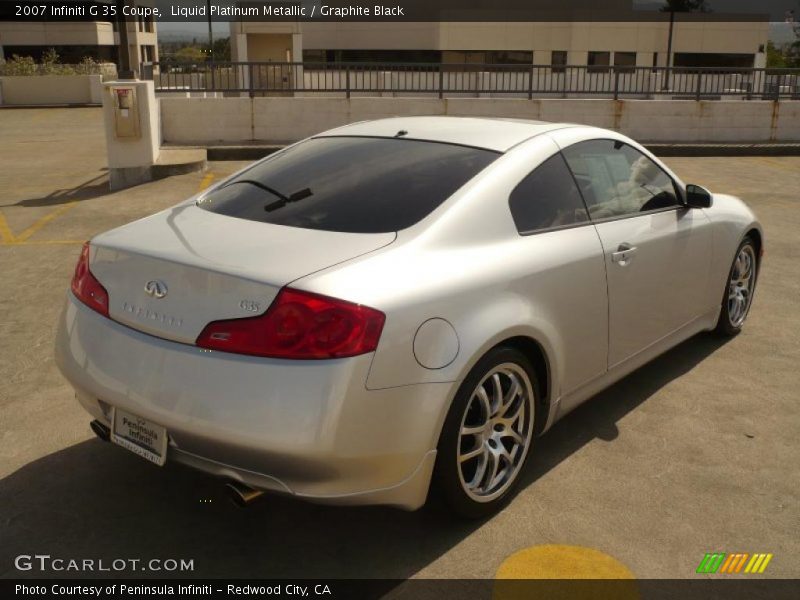 Liquid Platinum Metallic / Graphite Black 2007 Infiniti G 35 Coupe