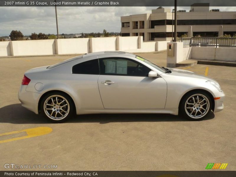 Liquid Platinum Metallic / Graphite Black 2007 Infiniti G 35 Coupe