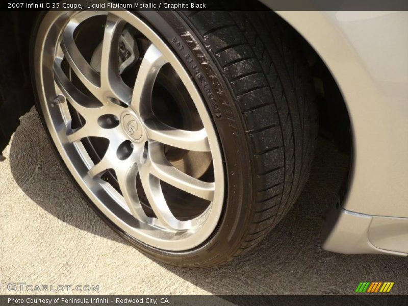Liquid Platinum Metallic / Graphite Black 2007 Infiniti G 35 Coupe