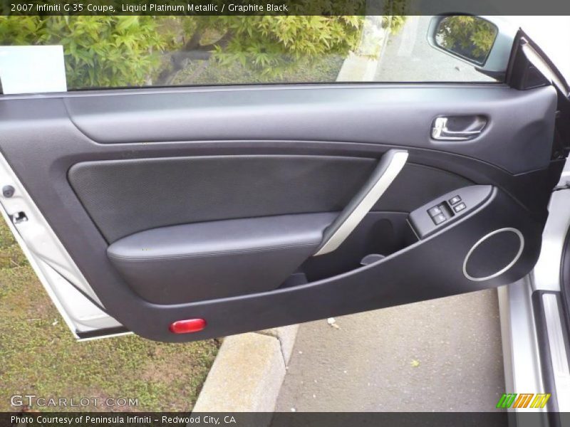 Liquid Platinum Metallic / Graphite Black 2007 Infiniti G 35 Coupe