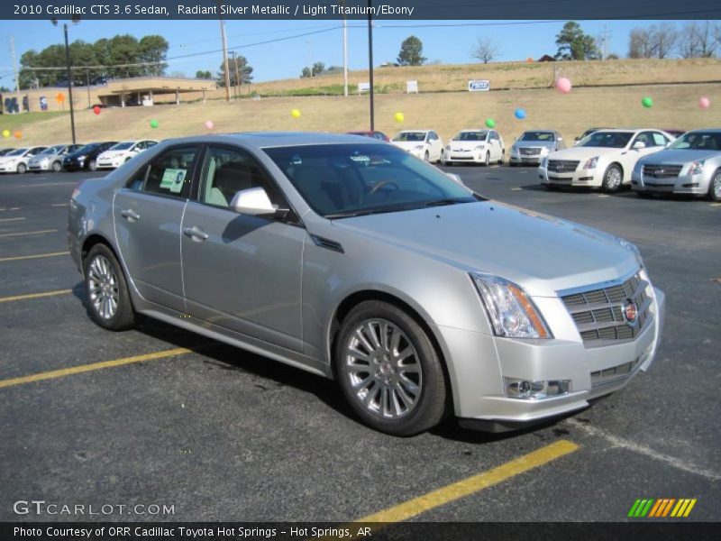 Radiant Silver Metallic / Light Titanium/Ebony 2010 Cadillac CTS 3.6 Sedan