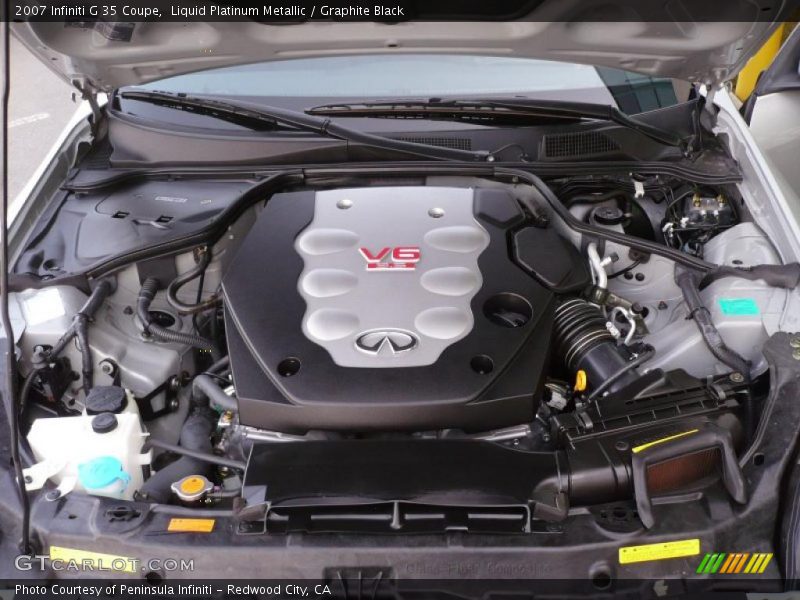 Liquid Platinum Metallic / Graphite Black 2007 Infiniti G 35 Coupe