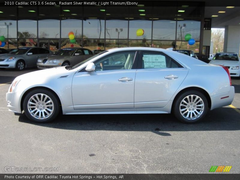 Radiant Silver Metallic / Light Titanium/Ebony 2010 Cadillac CTS 3.6 Sedan