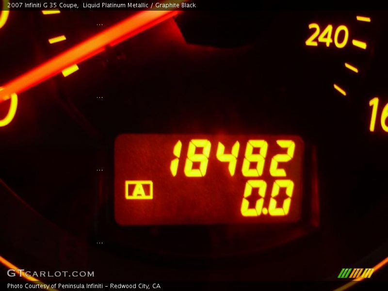 Liquid Platinum Metallic / Graphite Black 2007 Infiniti G 35 Coupe