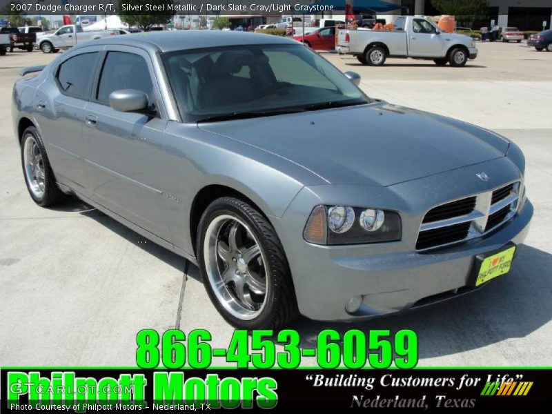 Silver Steel Metallic / Dark Slate Gray/Light Graystone 2007 Dodge Charger R/T