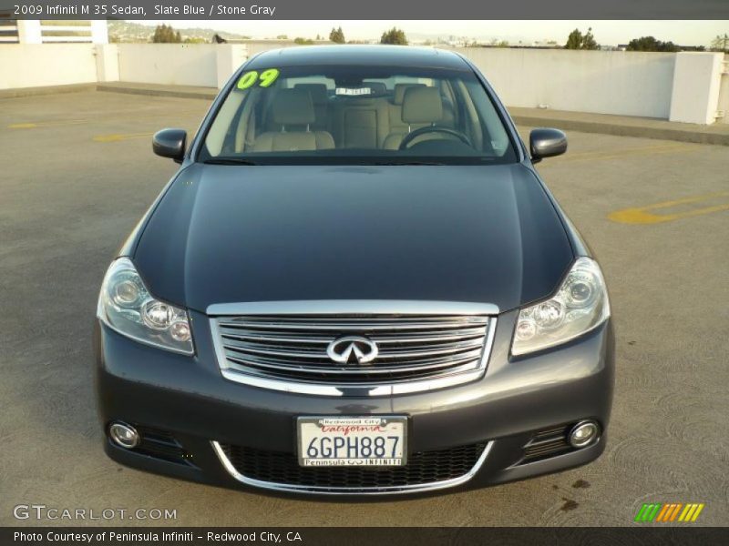 Slate Blue / Stone Gray 2009 Infiniti M 35 Sedan