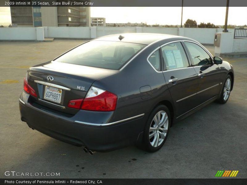 Slate Blue / Stone Gray 2009 Infiniti M 35 Sedan