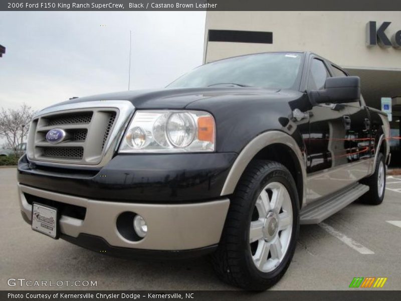 Black / Castano Brown Leather 2006 Ford F150 King Ranch SuperCrew