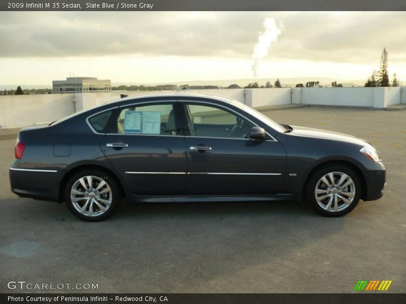Slate Blue / Stone Gray 2009 Infiniti M 35 Sedan