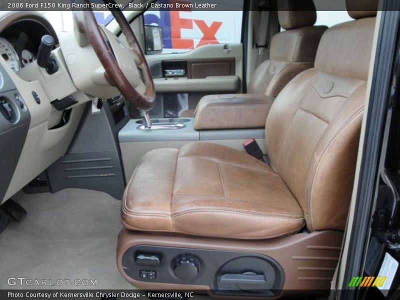 Black / Castano Brown Leather 2006 Ford F150 King Ranch SuperCrew