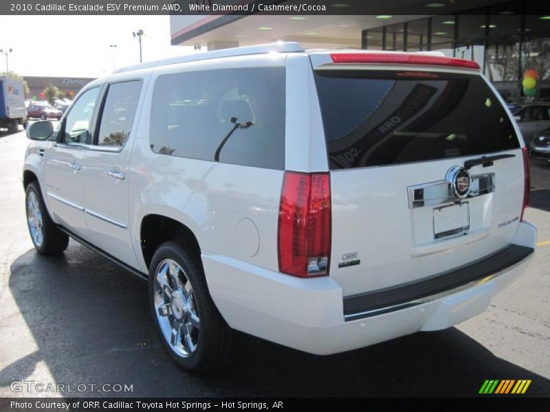 White Diamond / Cashmere/Cocoa 2010 Cadillac Escalade ESV Premium AWD