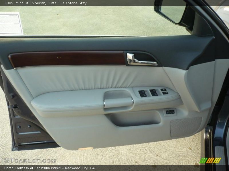 Slate Blue / Stone Gray 2009 Infiniti M 35 Sedan