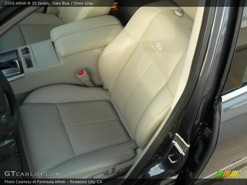 Slate Blue / Stone Gray 2009 Infiniti M 35 Sedan