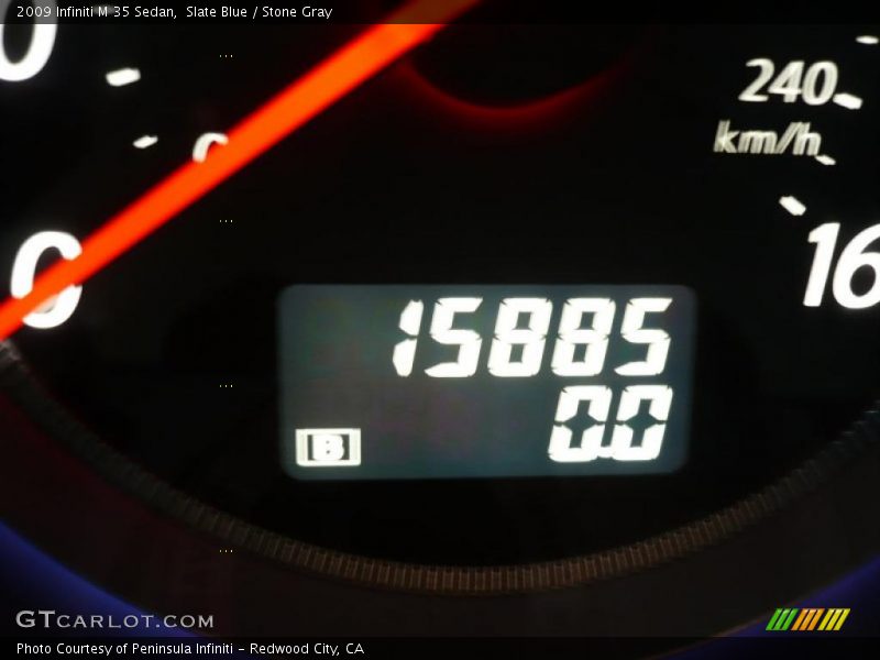 Slate Blue / Stone Gray 2009 Infiniti M 35 Sedan