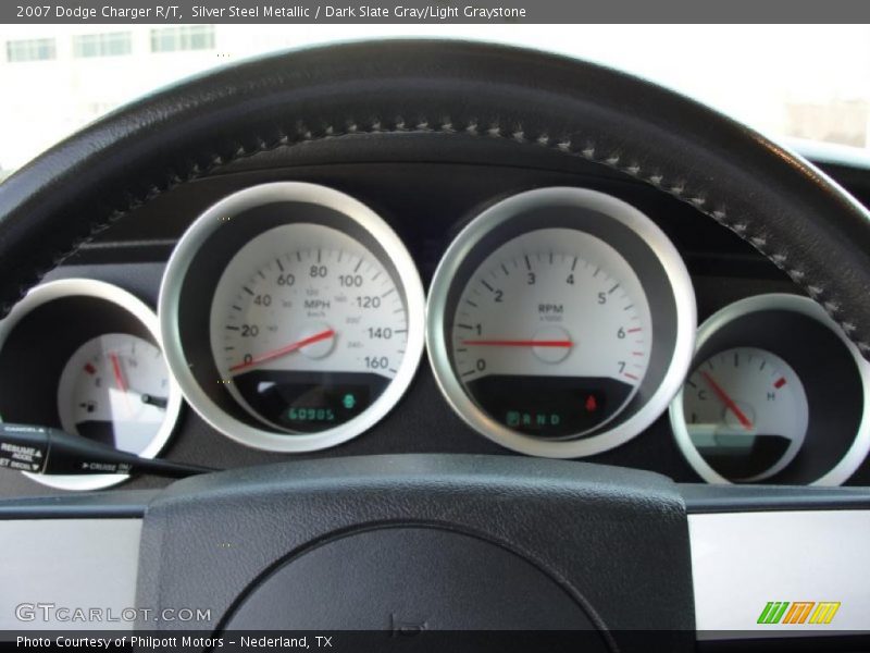 Silver Steel Metallic / Dark Slate Gray/Light Graystone 2007 Dodge Charger R/T
